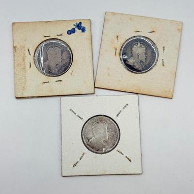 LOT 455J: 1872-1919 Antique Canadian Coins in Protective Cases