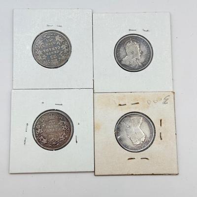 LOT 455J: 1872-1919 Antique Canadian Coins in Protective Cases