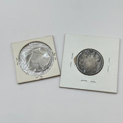 LOT 455J: 1872-1919 Antique Canadian Coins in Protective Cases