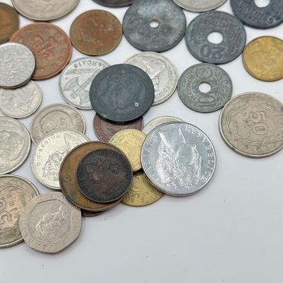 LOT 457J: Large Variety of Foreign Coins