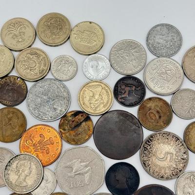 LOT 457J: Large Variety of Foreign Coins
