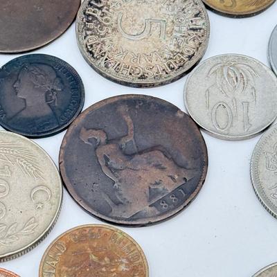 LOT 457J: Large Variety of Foreign Coins