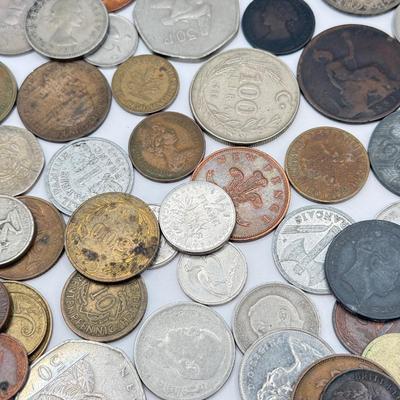 LOT 457J: Large Variety of Foreign Coins