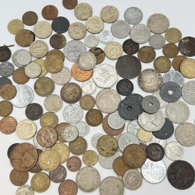 LOT 457J: Large Variety of Foreign Coins