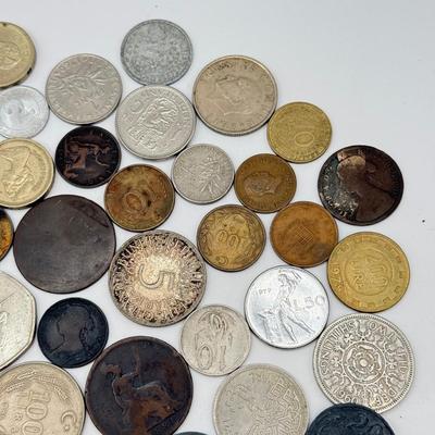LOT 457J: Large Variety of Foreign Coins