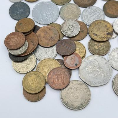 LOT 457J: Large Variety of Foreign Coins