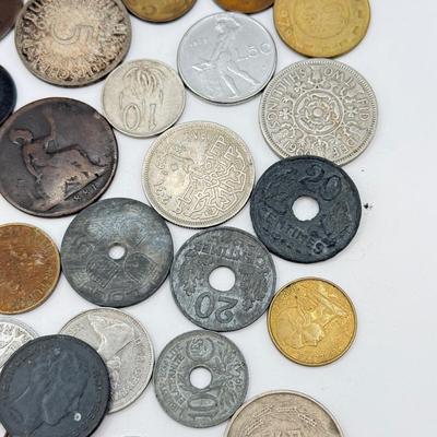 LOT 457J: Large Variety of Foreign Coins