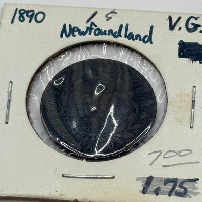 LOT 460J: 1890-1945 Newfoundland One, Five & Ten Cent Coins