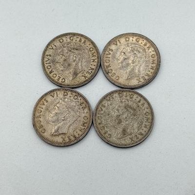 LOT 461J: 1944 British King George VI Sixpence Coins