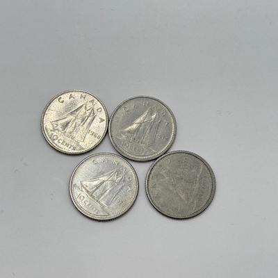 LOT 462J: 1970s-1980s Canadian Dimes