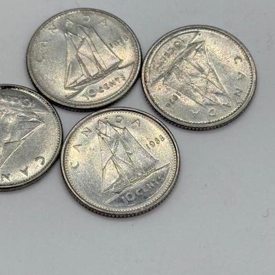 LOT 462J: 1970s-1980s Canadian Dimes