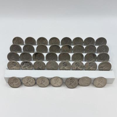 LOT 463J: 1970s Canadian Twenty-Five Cent Coins Quarters