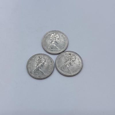 LOT 463J: 1970s Canadian Twenty-Five Cent Coins Quarters