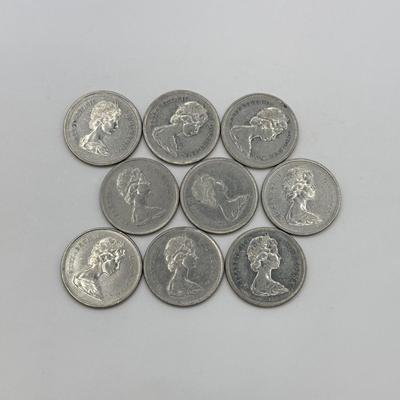 LOT 463J: 1970s Canadian Twenty-Five Cent Coins Quarters