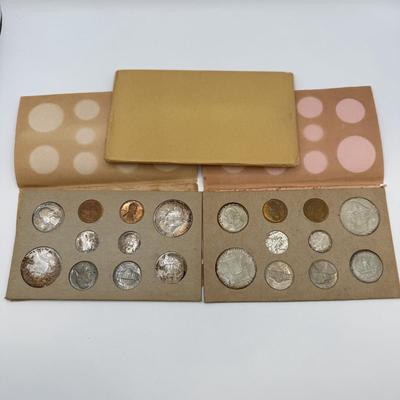 LOT 464J: 1957 US Mint Coin Set & 1960 US Proof Coin Set