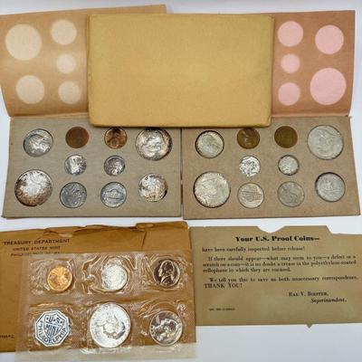 LOT 464J: 1957 US Mint Coin Set & 1960 US Proof Coin Set