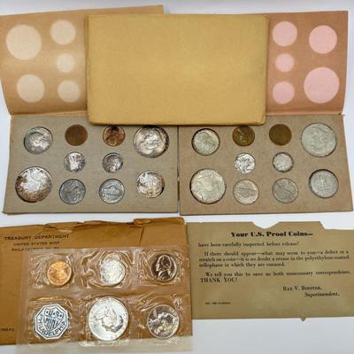 LOT 464J: 1957 US Mint Coin Set & 1960 US Proof Coin Set