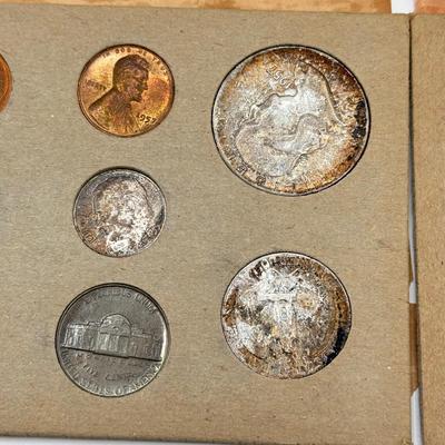 LOT 464J: 1957 US Mint Coin Set & 1960 US Proof Coin Set