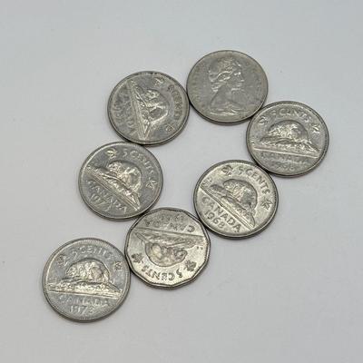 LOT 495J: 1960s Canadian Nickels Five Cent Pieces