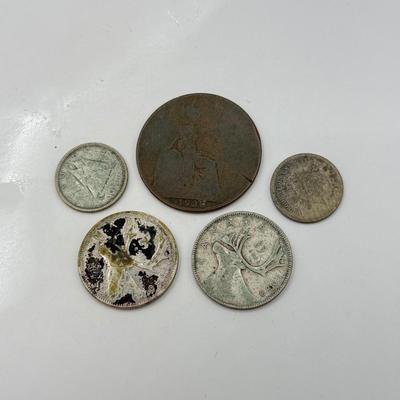 LOT 496J: Silver Foreign Coins & More
