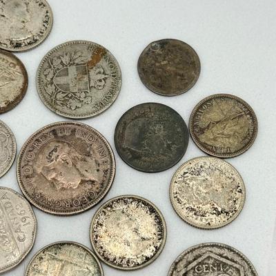 LOT 496J: Silver Foreign Coins & More
