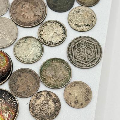 LOT 496J: Silver Foreign Coins & More