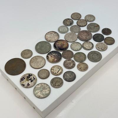 LOT 496J: Silver Foreign Coins & More