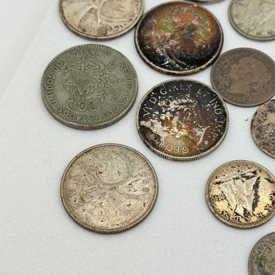 LOT 496J: Silver Foreign Coins & More