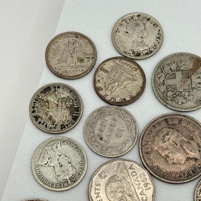 LOT 496J: Silver Foreign Coins & More