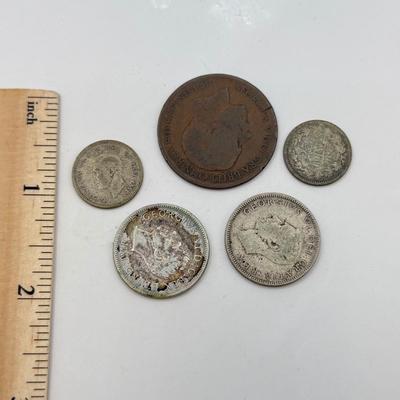 LOT 496J: Silver Foreign Coins & More
