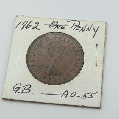 LOT 497J: 1900s Great Britain Penny One Cent Coins