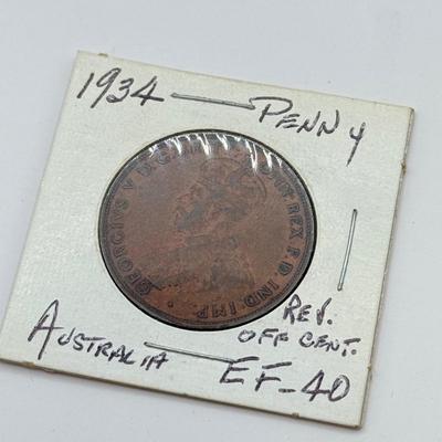 LOT 497J: 1900s Great Britain Penny One Cent Coins