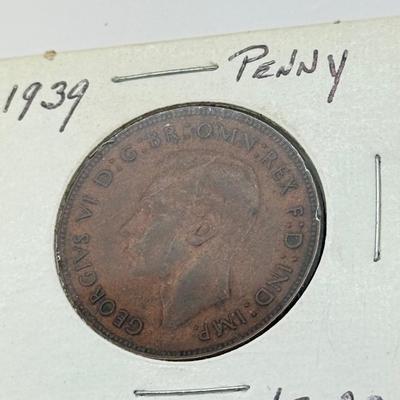 LOT 497J: 1900s Great Britain Penny One Cent Coins