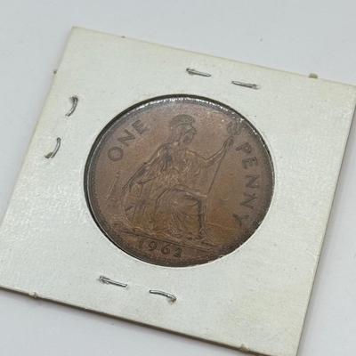LOT 497J: 1900s Great Britain Penny One Cent Coins