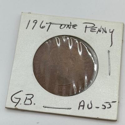 LOT 497J: 1900s Great Britain Penny One Cent Coins