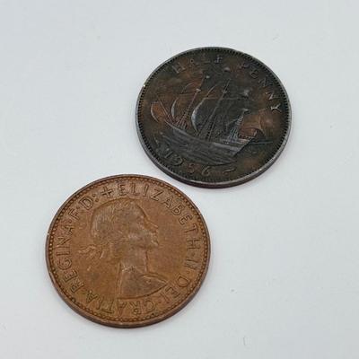 LOT 497J: 1900s Great Britain Penny One Cent Coins