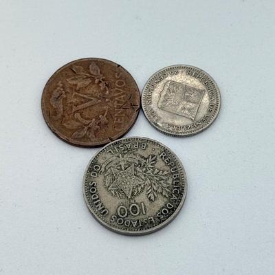 LOT 501J: Foreign Coins: Columbia, Brasil & More