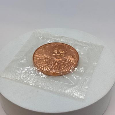 LOT 505J: Commemorative US Congress 2006 4th Dalai Lama of Tibet Copper Coin/Medallion