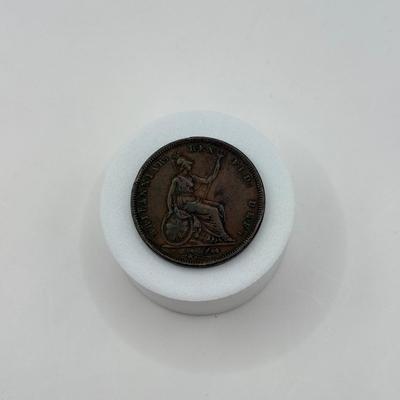 LOT 507J: 1834 King William IV Great Britain Penny Copper Coin