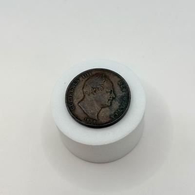 LOT 507J: 1834 King William IV Great Britain Penny Copper Coin