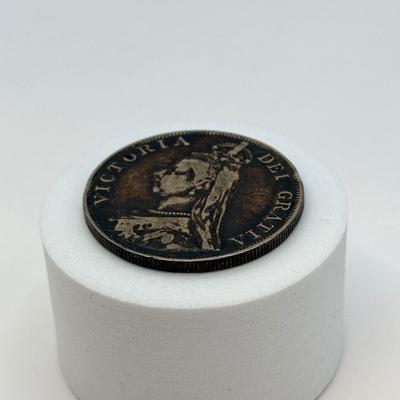 LOT 509J: 1889 Queen Victoria British Double Floren Coin