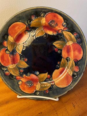 Moorcroft Pottery “Potter to HM the Queen” plate & bowl