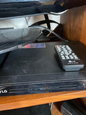LG TV, DVD player & Sanyo VHS player