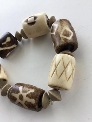 Stretchy heavier beaded fashion bracelet