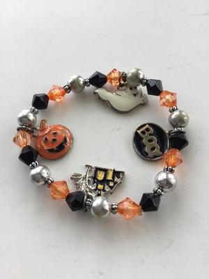Halloween charm stretchy bracelet