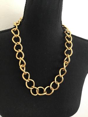 Givenchy Chunky Gold Tone Large Link Vintage Necklace
