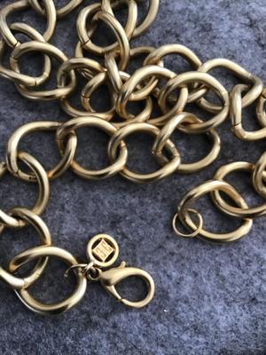 Givenchy Chunky Gold Tone Large Link Vintage Necklace