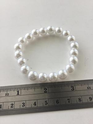Faux pearl stretchy fashion bracelet