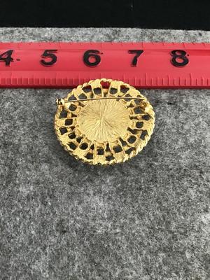 Faux Pearl Large Vintage Brooch