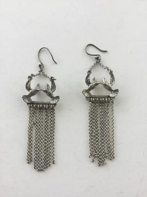 Bird dangle earrings